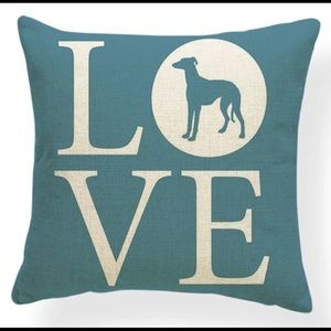 Greyhound Love Pillow Cover